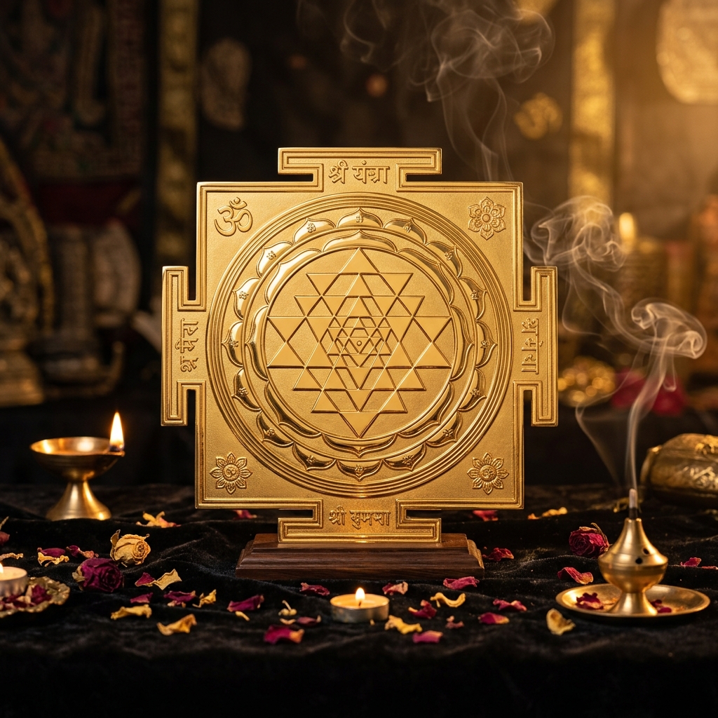 Shree Yantra (Gold Plated)